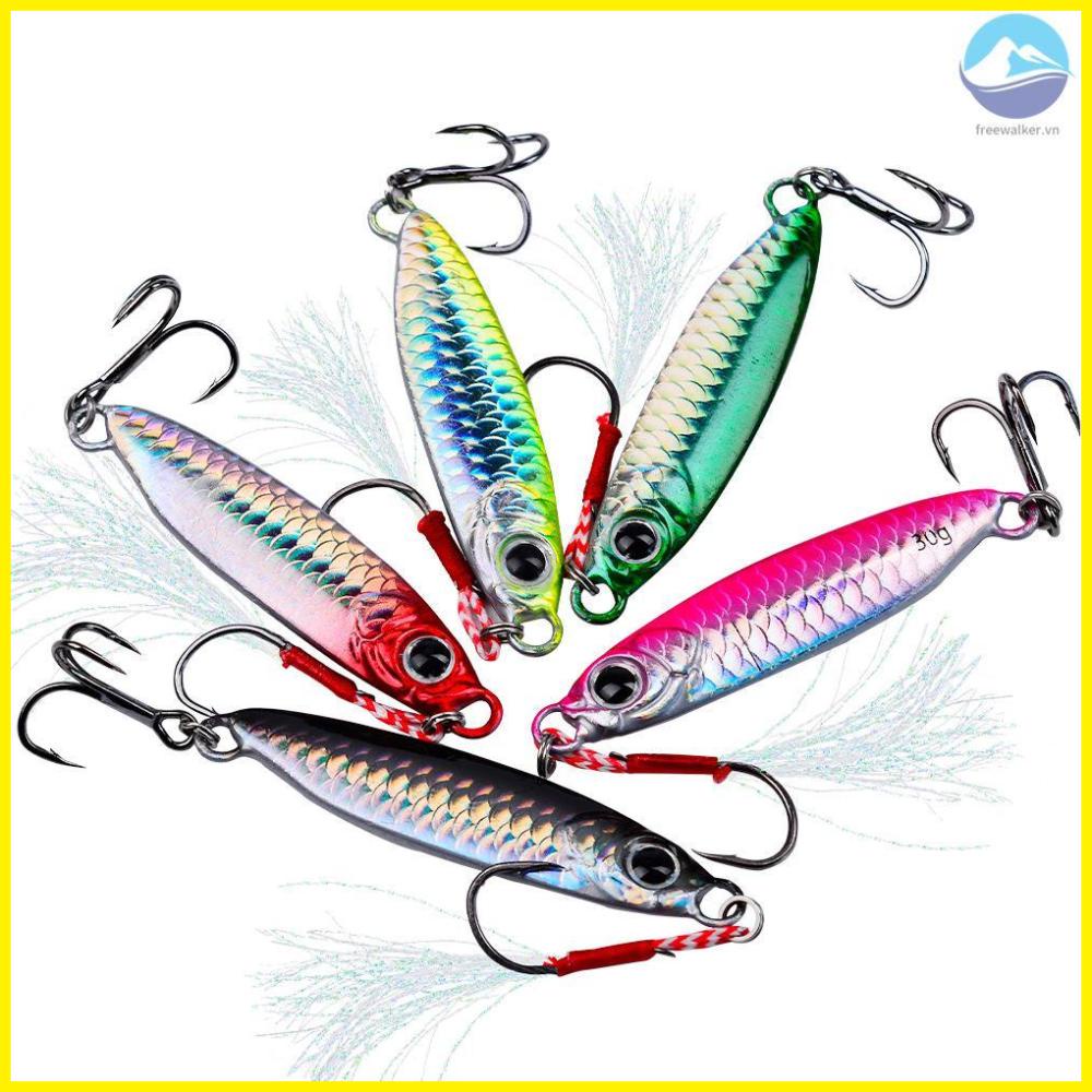 5pcs Fishing Lure Set Artificial Bait Kit Baits Trolling Boat Fishing Accessory