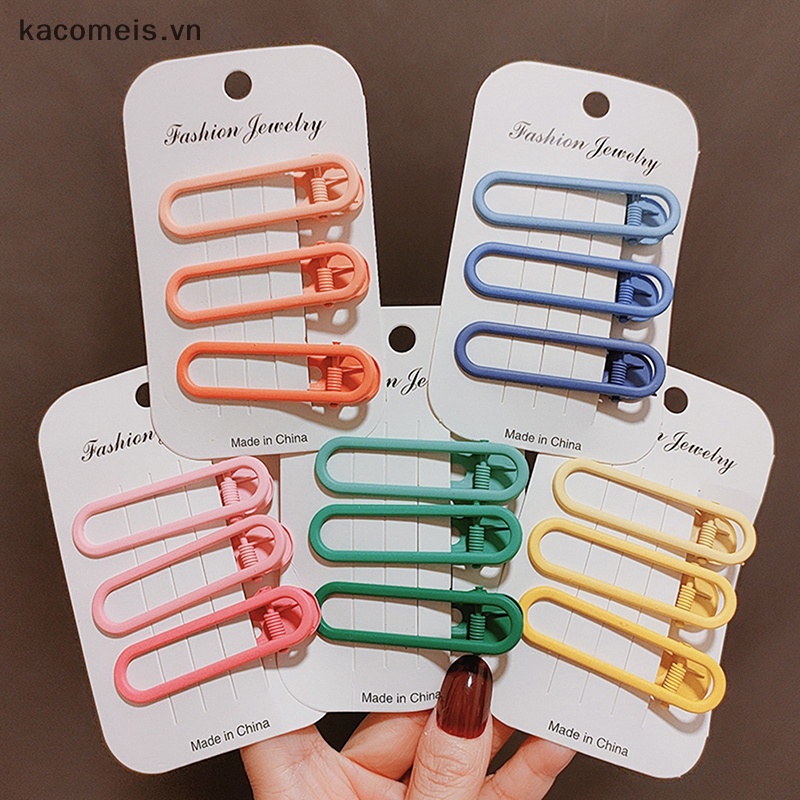 Kaimeisvn set 3 Kẹp Tóc Hợp Kim Xinh Xắn Cho Bé vn