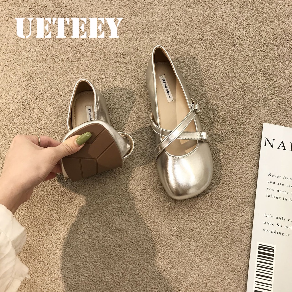 UETEEY giày búp bê giày lolita nữ giày mary jane Thoải Mái Xinh Xắn  Màu sắc đa dạng Đế linh hoạt Độ bền cao Hợp thời FLF23A0NZE 42Z231019