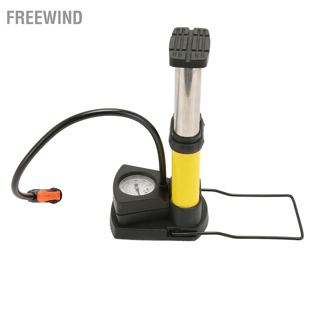 FreeWind Máy bơm chân đôi thùng nhanh chóng hiệu quả đa chức năng Xe đạp di động sàn lốp hơi không khí cho xe ô tô