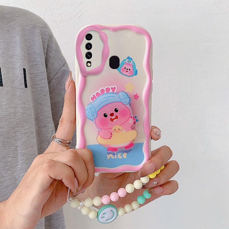 Ốp lưng samsung a20s Dễ Thương Ốp Điện Thoại Chống Sốc Hình Búp Bê Hoạt Hình 3d Thời Trang Cho samsung a20s