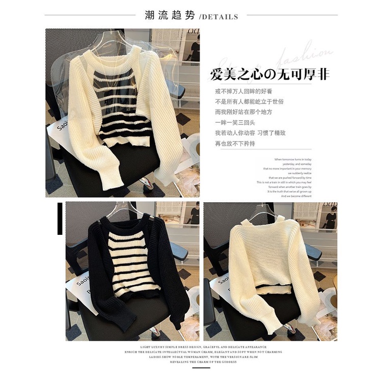 Áo Khoác cardigan Dệt Kim Không Tay Phong Cách Pháp Thời Trang Mùa Thu Hàng Mới Dành Cho Bạn Nữ