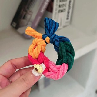 Dây Buộc Tóc Bằng Len Đan Dễ Thương Cho Nữ