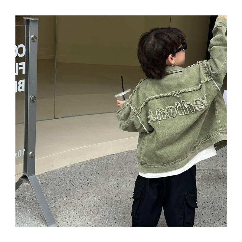 Áo Khoác denim Phong Cách Hàn Quốc Thời Trang Xuân Thu Cho Bé