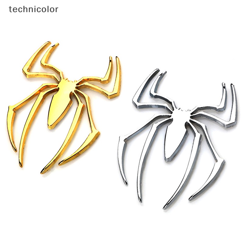 Logo Nhện 3d Bằng Kim Loại Mạ Crom Trang Trí Xe Hơi