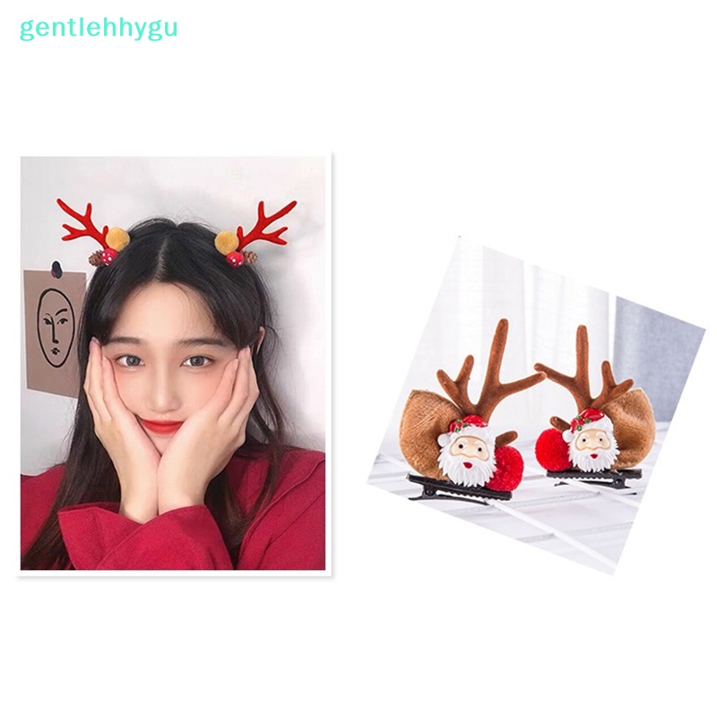 1 Cặp Kẹp Tóc Hình Nơ / Ông Già Noel / Tuần Lộc Giáng Sinh / Năm Mới Dễ Thương Cho Bé Gái vn