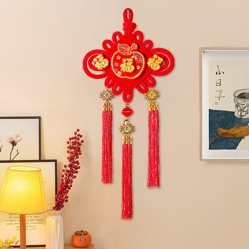 Phụ Kiện Trang Trí Nền Nhà Cửa Hình Rồng Năm Mới 2024 Bằng Vải Phong Cách Trung Hoa