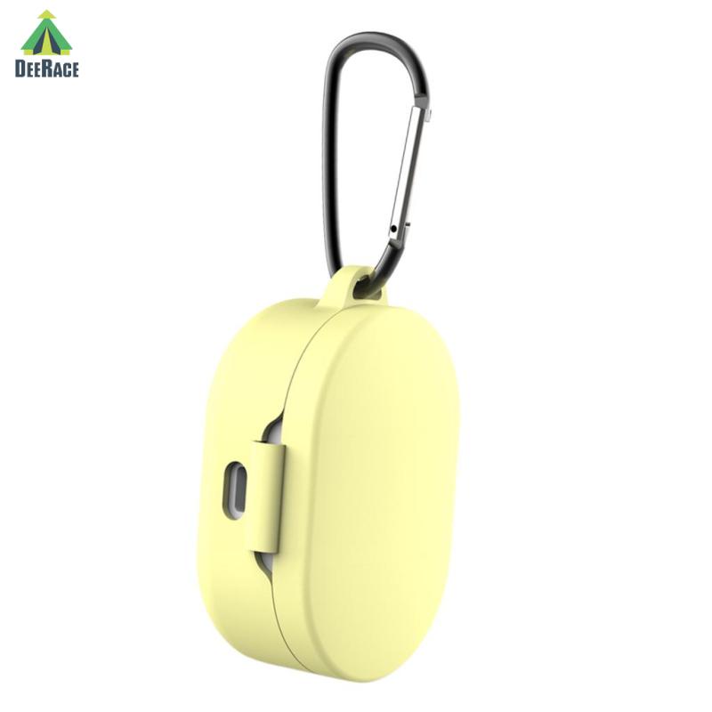 Vỏ bọc bảo vệ hộp sạc tai nghe không dây silicone có móc khóa cài cho MI REDMI AIRDOTS