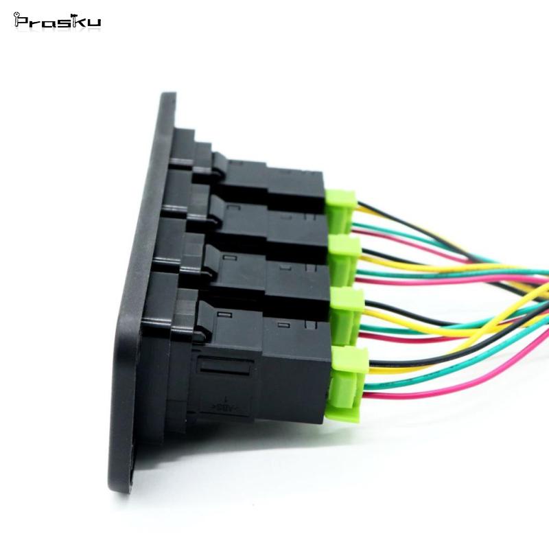 Bảng Công Tắc Đèn Pha Xe Hơi 4 Gang Màu Trắng Cho Toyota