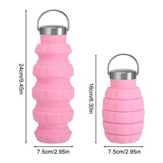 Bình Nước silicone 500ml Hình Quả Lựu Đạn