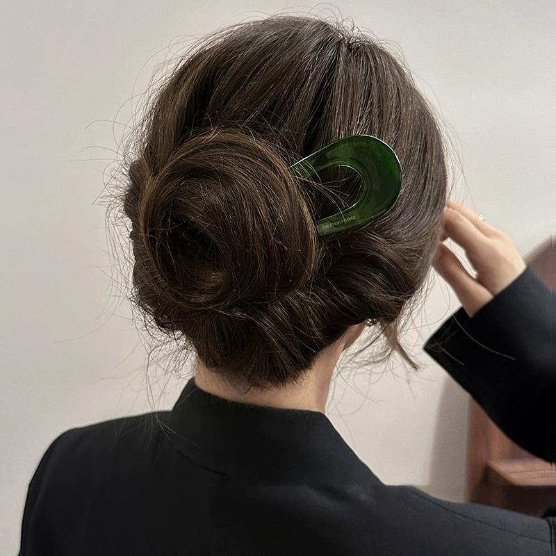 Trâm Cài Tóc Chữ u Phong Cách vintage Thanh Lịch Cao Cấp