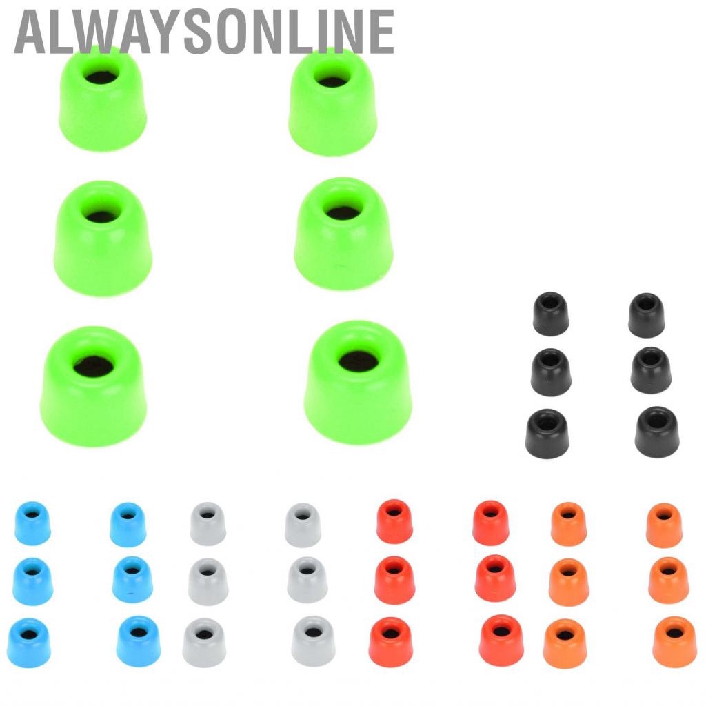 Alwaysonline Replacement Eartips  Reusable  Tips Memory Foam for 4.3mm‑6.0 Mm Earphones
