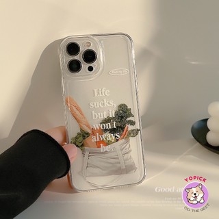 Ins Style Dã Ngoại Rau 14Pro max Thích Hợp Cho iPhone13 Vỏ Điện Thoại 11 Apple 12 Bao Gồm Tất Cả 15 Chống Sốc Xr XK
