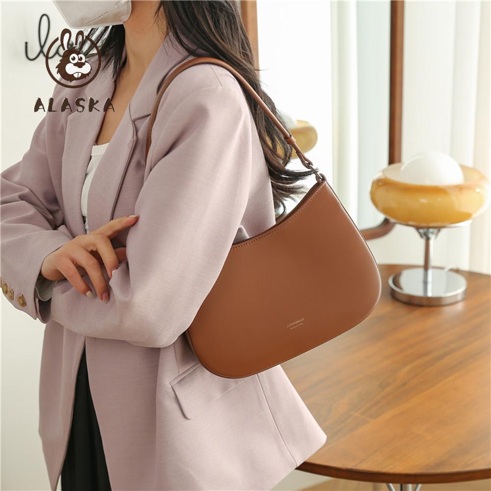 Túi Đeo Chéo Vai Bằng Da pu Màu Trơn Thời Trang Dành Cho Nữ