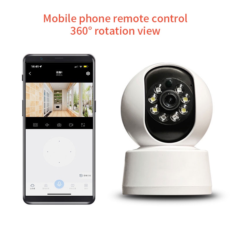 JIASHI Camera Giám Sát Wifi Không Dây Điện Thoại Di Động Từ Xa Hd Camera Mạng Trong Nhà