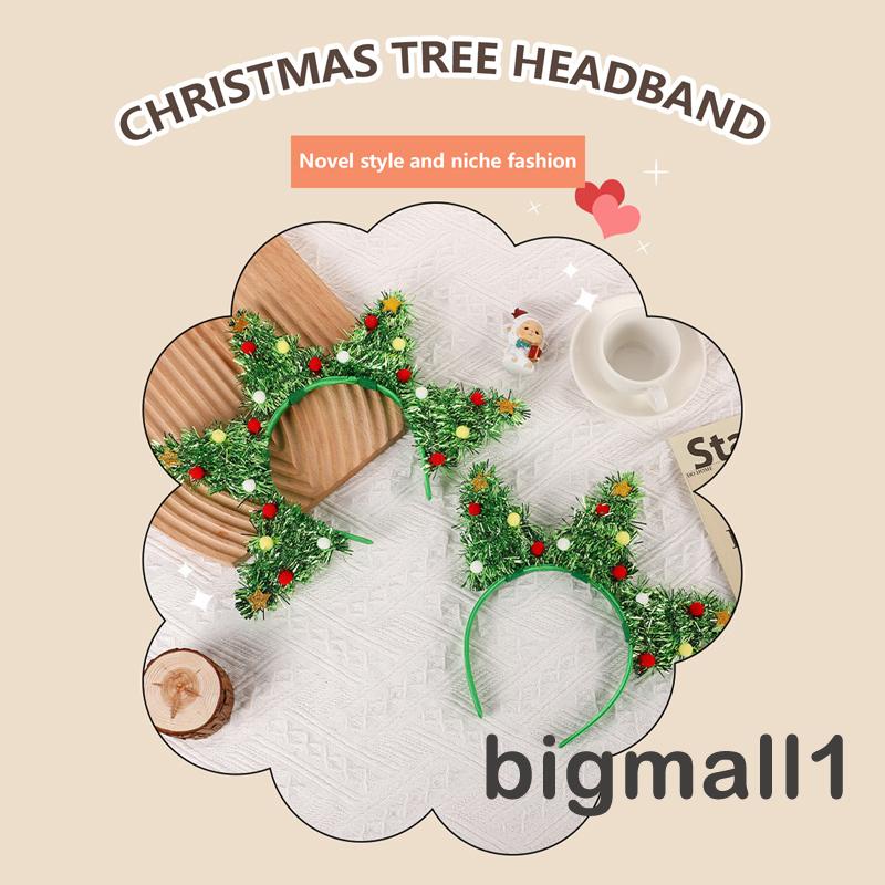 Băng Đô Cài Tóc Hình Cây Thông Noel Hoạt Hình Dễ Thương Cho Bé