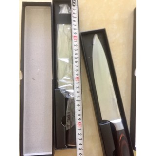 Dao ( kèm quà tặng) Dao thái Seki Vân hoa gỗ CAO CẤP .Dao thái siêu sắc, bén. Dao dài 33cm Có HỘP SANG TRỌNG