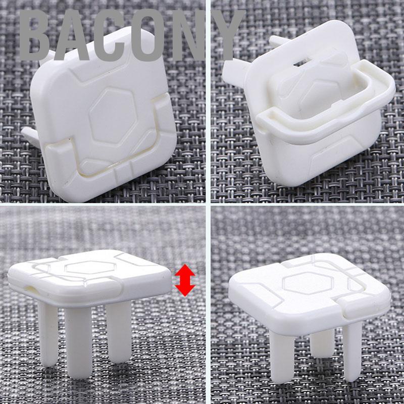 Bacony 20PCS Power Outlet Plastic Cover Flame Retardant Insulation Child Proof Electrical Protector Plug Covers for Baby
