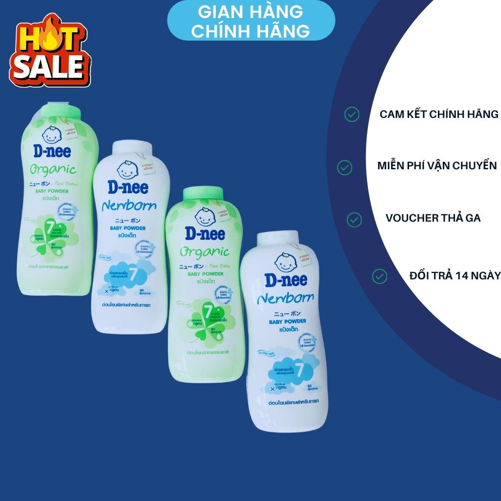 (NHẬP KHẨU) Phấn Rôm Dnee Baby Powder 350g Thái Lan