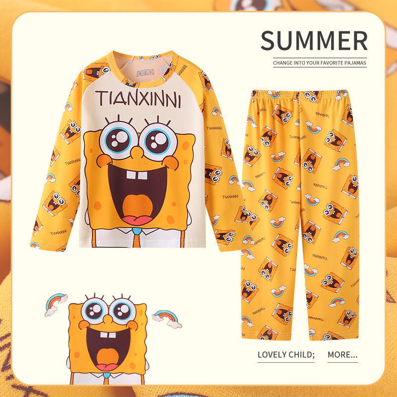 Hoạt Hình Bộ Đồ Ngủ 2 Món Gồm Áo Tay Dài + Quần Dài In Hình pikachu Cho Bé Trai