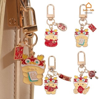 Cny móc khóa kim loại hình rồng năm kỷ hợi hoạt hình dễ thương