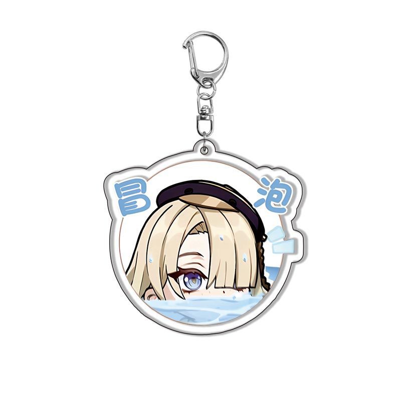 Genshin Móc Khóa acrylic Hình lynette neuvillette furina game peripheral