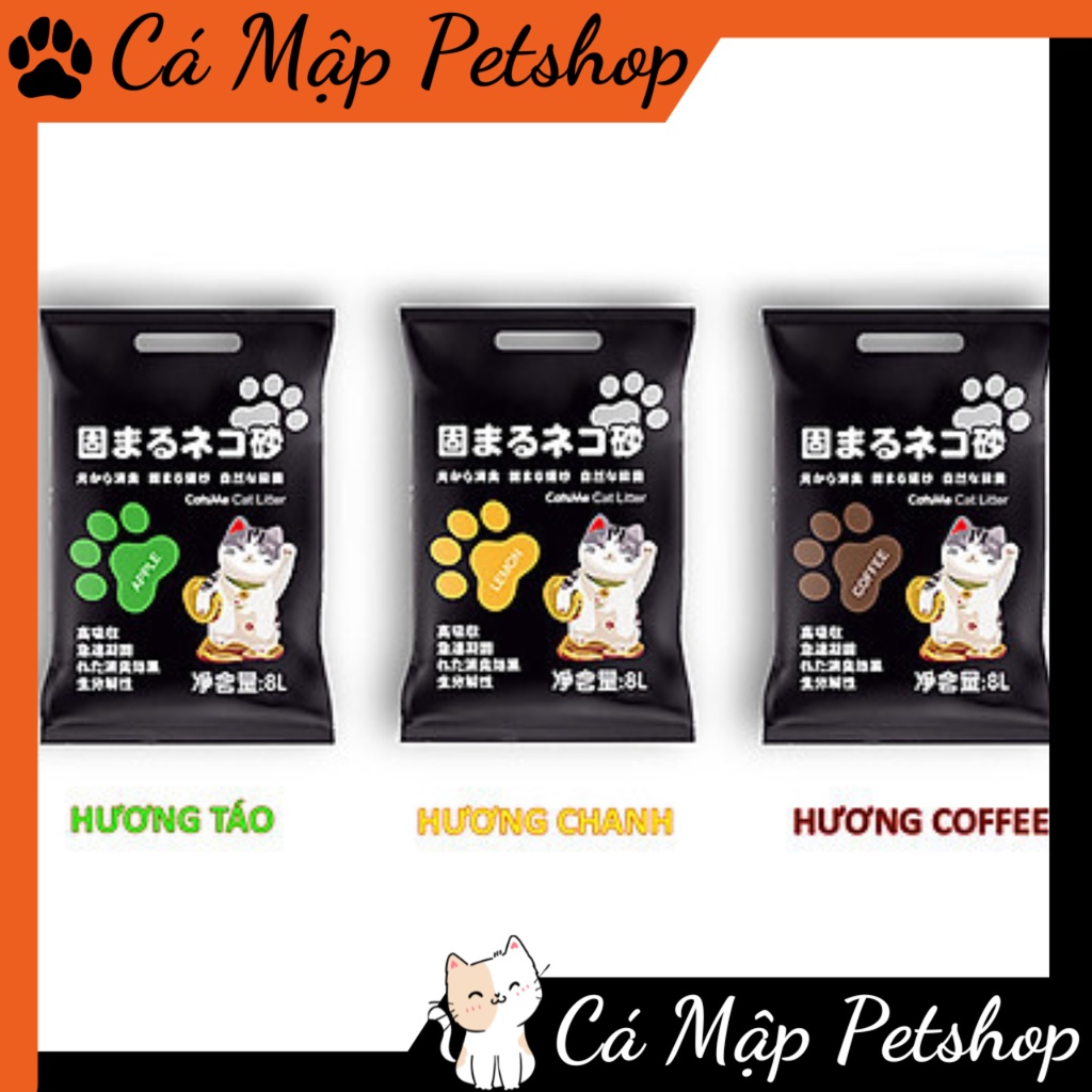 Cát vệ sinh cho mèo CATSME đất sét, Cát vệ sinh cho mèo khử mùi - Túi 8L