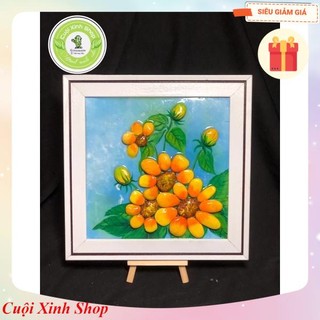 Sét toan mini decor gồm toan,cọ,12 màu , giá đỡ,tự làm quà cute