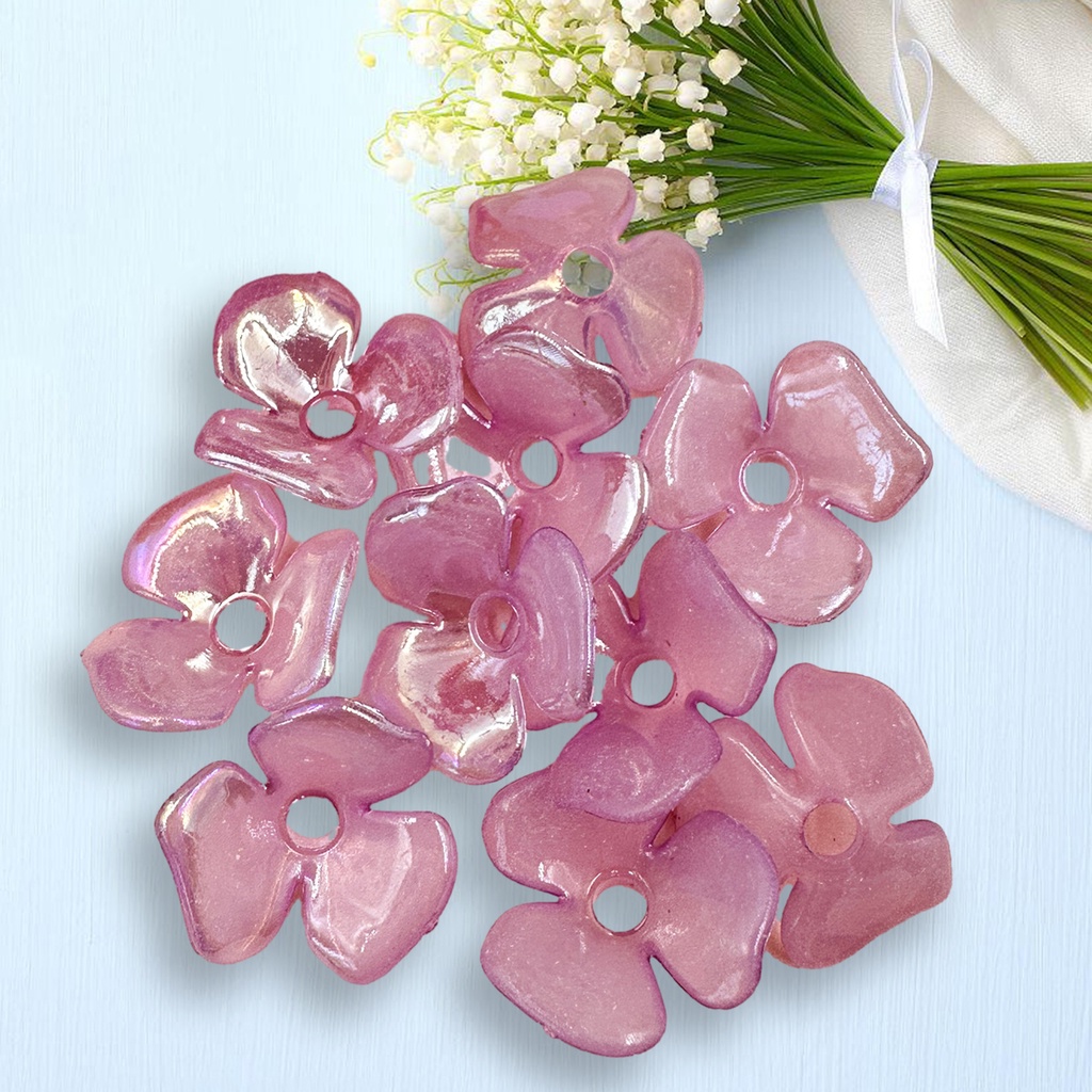 Set 10 Hạt Cườm acrylic 21.5 * 2.6mm Làm Trang Sức Thủ Công