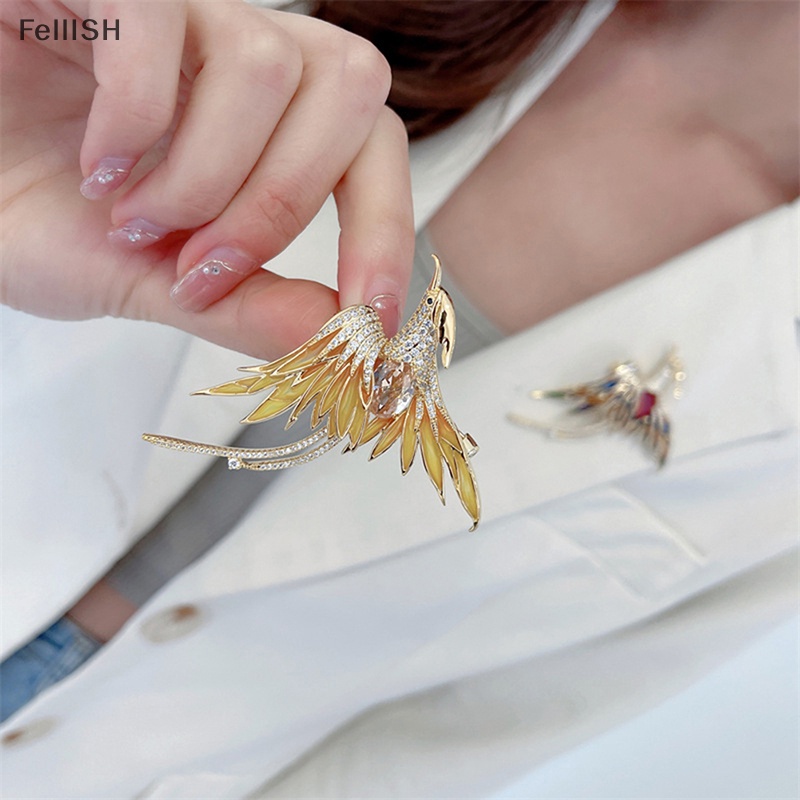 Ghim Cài Áo Hình Chim Phượng Hoàng Đính Pha Lê Thời Trang Cho Nam Và Nữ 439br