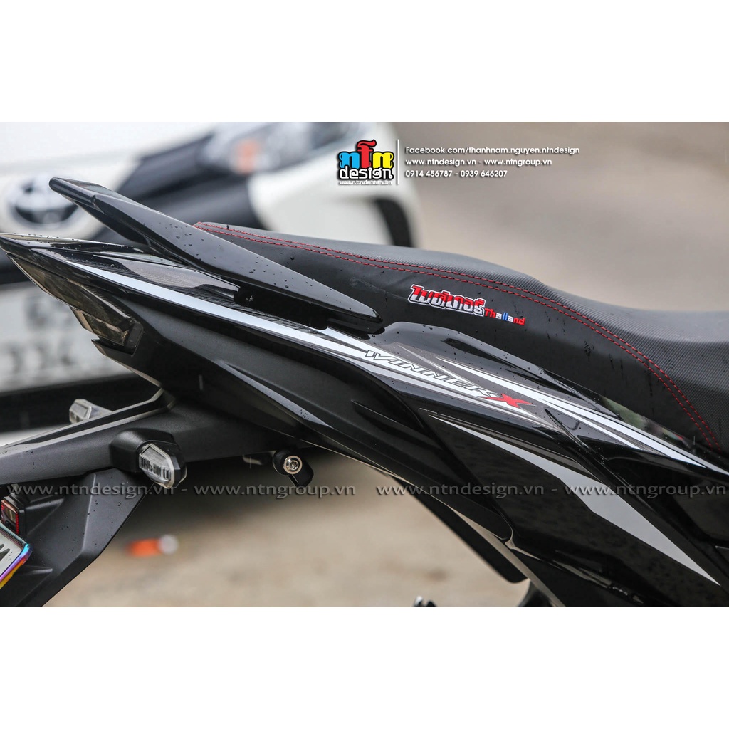 Tem rời Winner X xe đen - mẫu 150R xám trắng - tem không bay màu