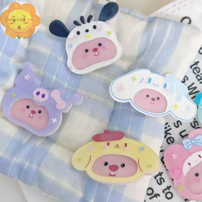 Kẹp Tóc Hai Bên Họa Tiết Hoạt Hình vastji kawaii sanrio sanrio Dễ Thương Ngọt Ngào Cho Nữ vn