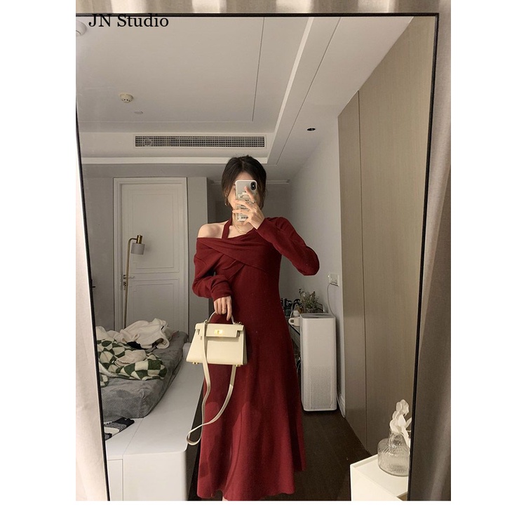 JN Studio Chic váy nữ Đầm Body Cho thời váy Hàn Phong Korean Stylish Fashion WLQ23B018Y 45Z231108