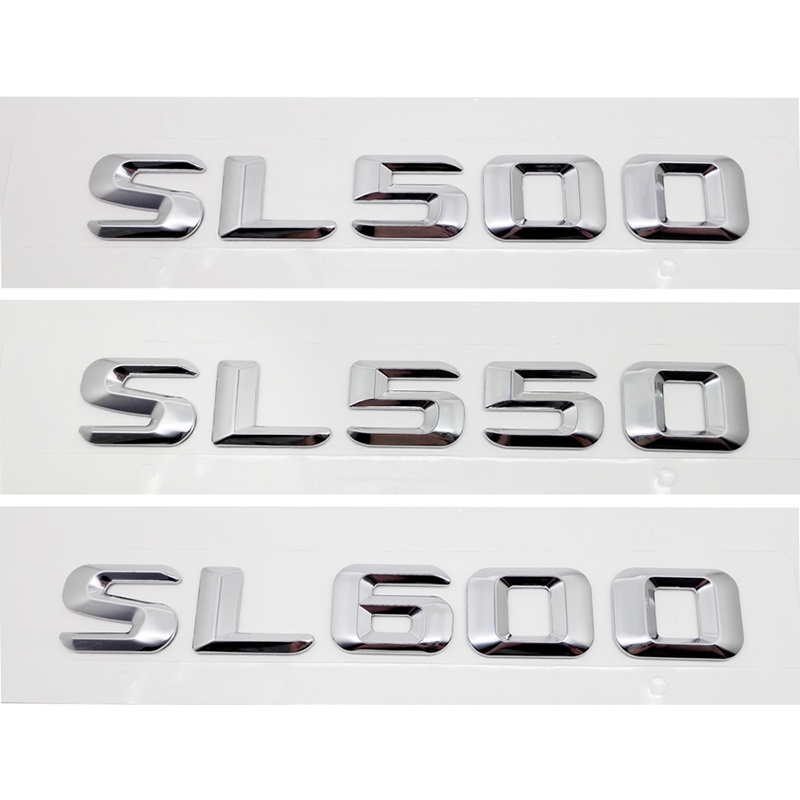 Đề Can 3d Dán Trang Trí Đuôi Xe Hơi mercedes benz sl350 sl400 sl450 sl500 sl550 sl600