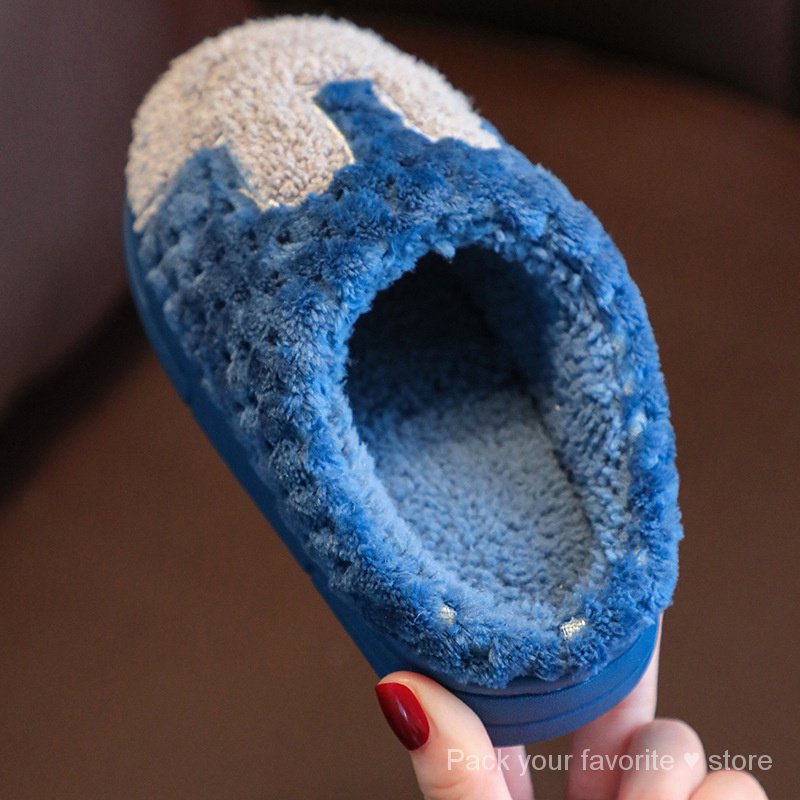 Dép cotton Đi Trong Nhà Đế Mềm Giữ Ấm Mùa Hè Cho Bé m8qq