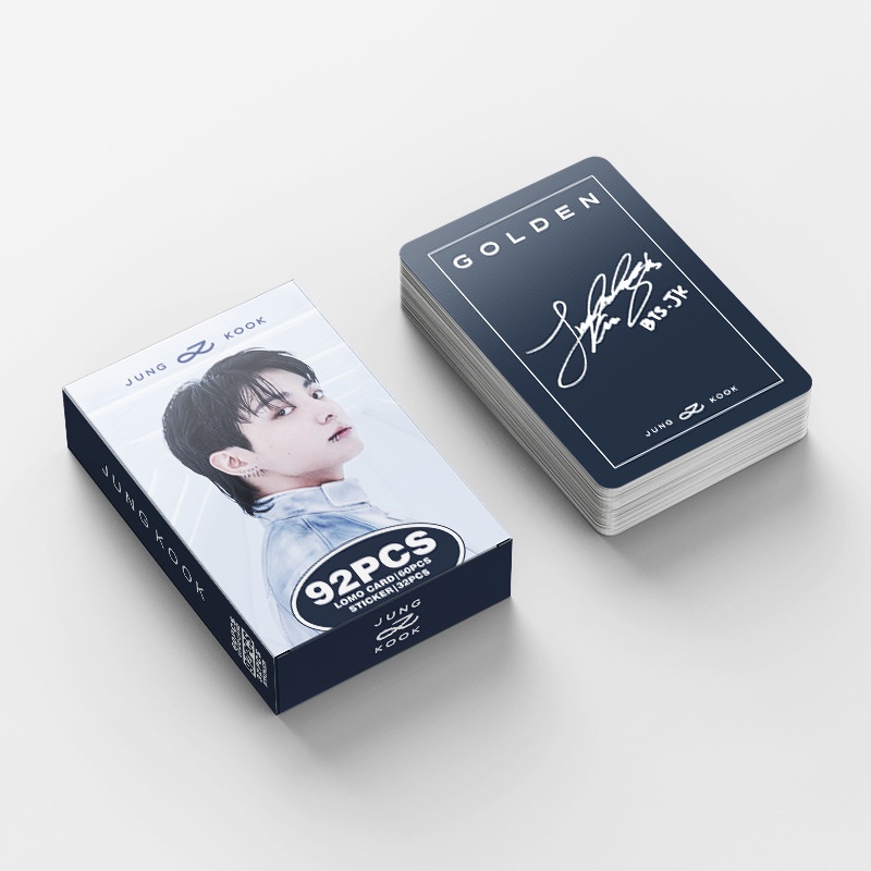 BTS JUNGKOOK Album GOLDEN Photocard Lomo Card Postcard Sticker