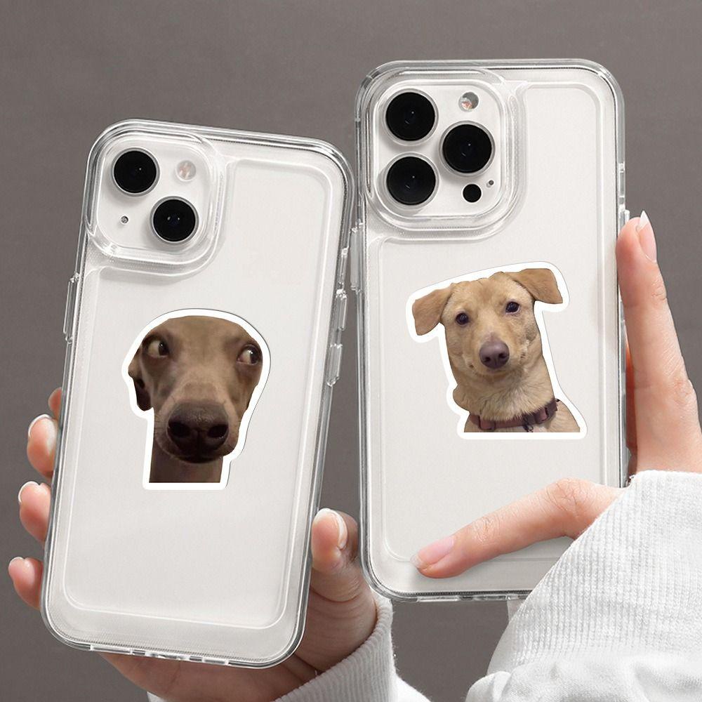 Mmluck Bộ 50 Miếng Dán Hình Cún husky Vui Nhộn Chống Thấm Nước Trang Trí Vali