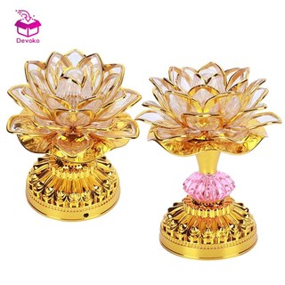 Devoko Đèn led Thay Đổi Màu Sắc Hình Hoa Sen