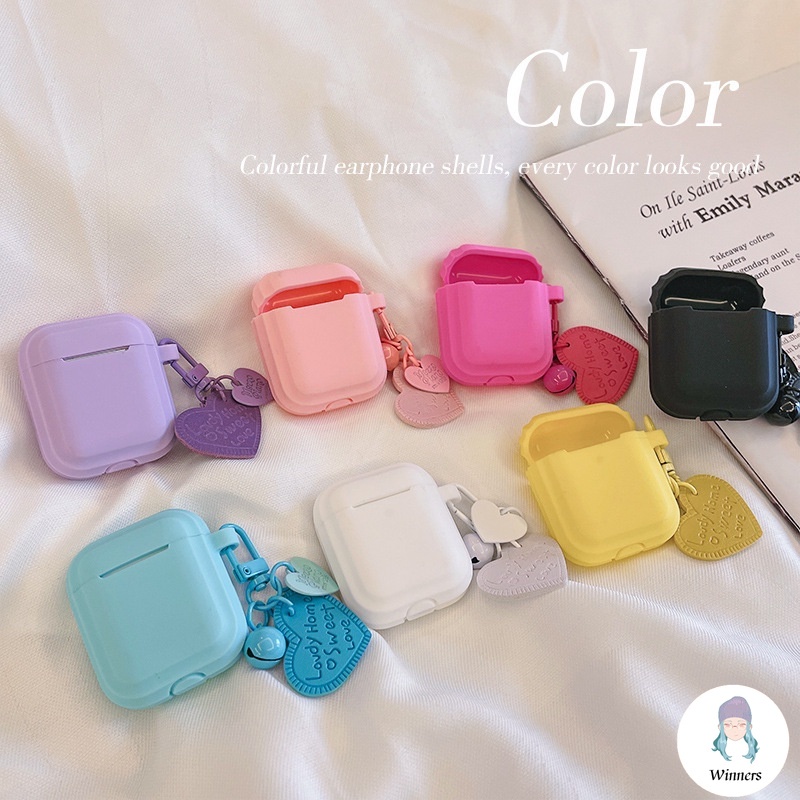 Vỏ Bảo Vệ Hộp Sạc Tai nghe không dây airpods 1 / 2 / 3 / pro 2 Bằng Silicon Mềm Màu Kẹo Phong Cách Hàn Quốc Dễ Thương