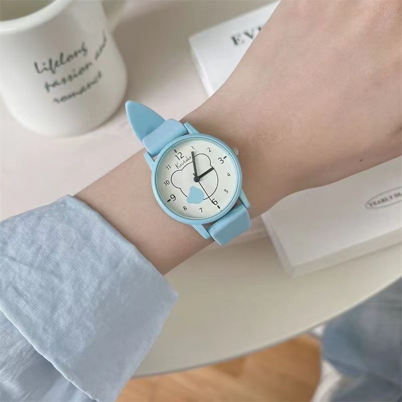 Đồng Hồ Đeo Tay Kiểu Nhật Bản Thiết Kế Đơn Giản Dễ Thương Cho Bé