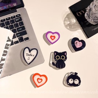 Giá Đỡ Điện Thoại Dạng Nhẫn Mở Rộng Hình Mèo kitty Phong Cách Hàn Quốc