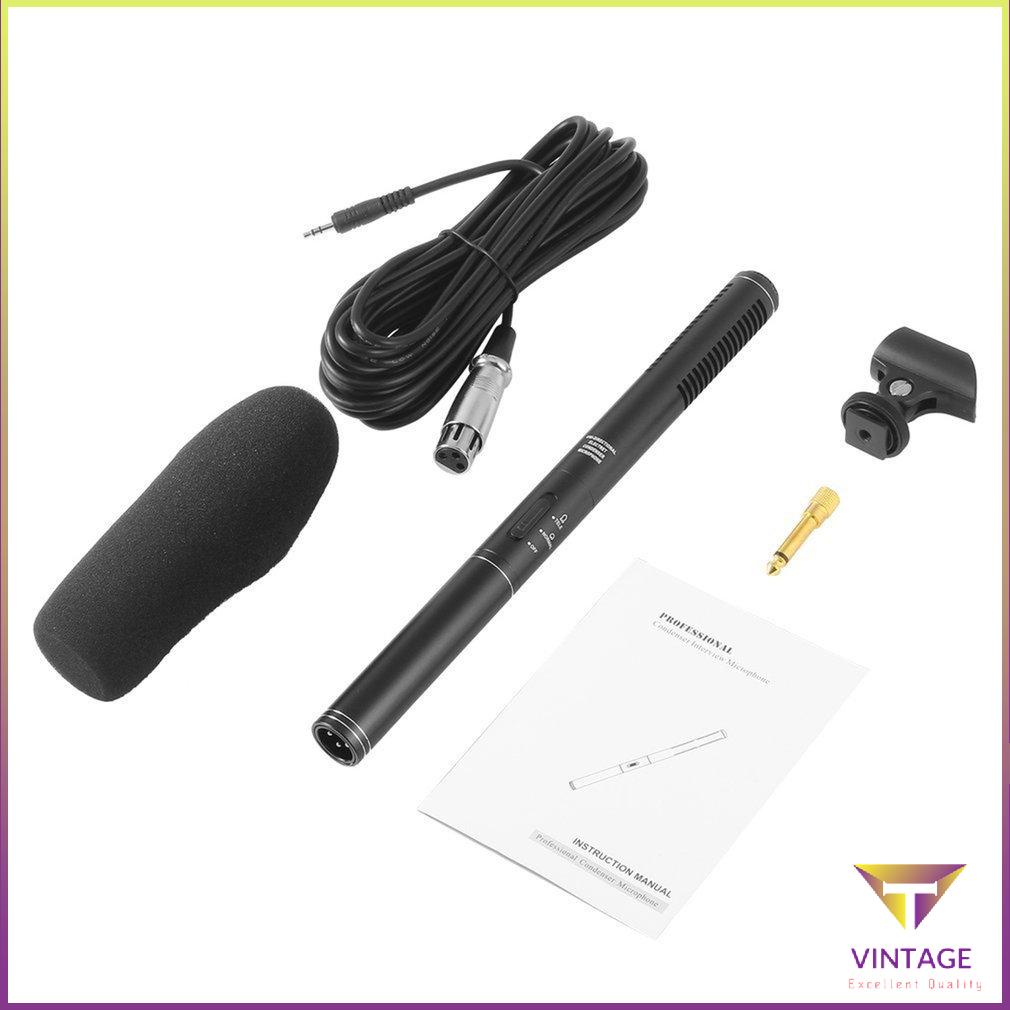 Professional Broadcast Condenser Interview Uni-Ultra-Directional Microphone [A/11]