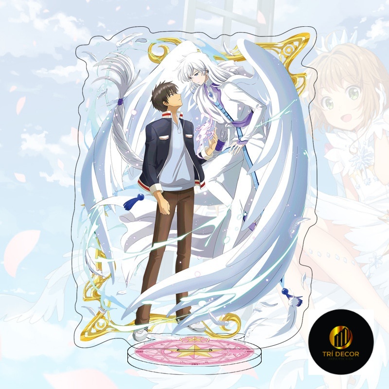 Mô hình Standee Thủ lĩnh thẻ bài Anime Cardcaptor Sakura Lisaoran Sakura Touya Yukito in hình các nhân vật dễ thương