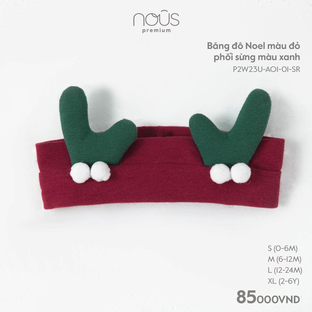 NOUS NOEL Phụ kiện Noel mũ băng đô cho bé trai bé gái