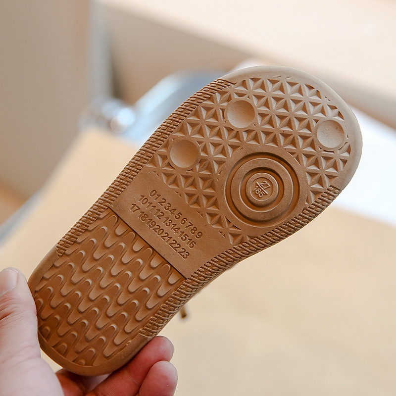 Giày bốt Martin RUMPHIUS chất liệu da cổ thấp đế mềm thoải mái có khóa kéo đơn giản cho bé gái cỡ 26-37
