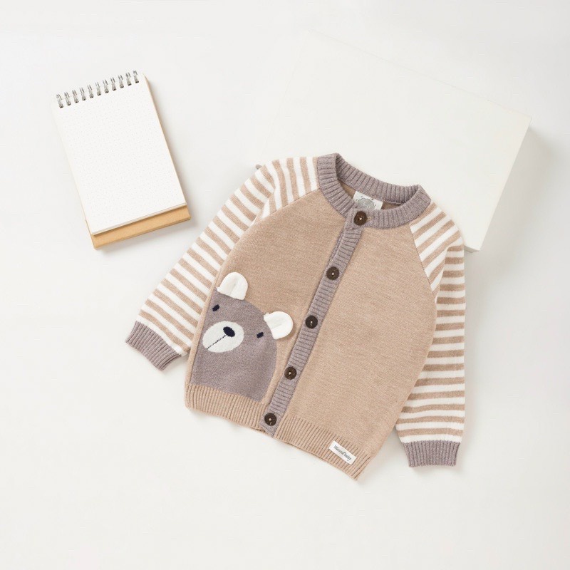 MOMMA Áo len sơ sinh mềm mại cho bé 0-8kg