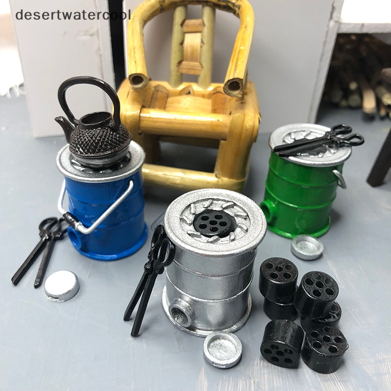 1 Bộ Bếp Lòng Đất Xoa Đất Thời Trang Thu Nhỏ 1: 12 Trang Trí Nhà Búp Bê martijn