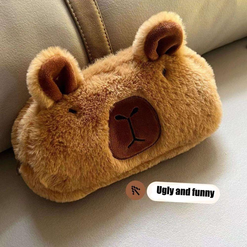 Giovanni capybara Túi Đựng Bút Hình Thú Nhồi Bông Mềm Mại