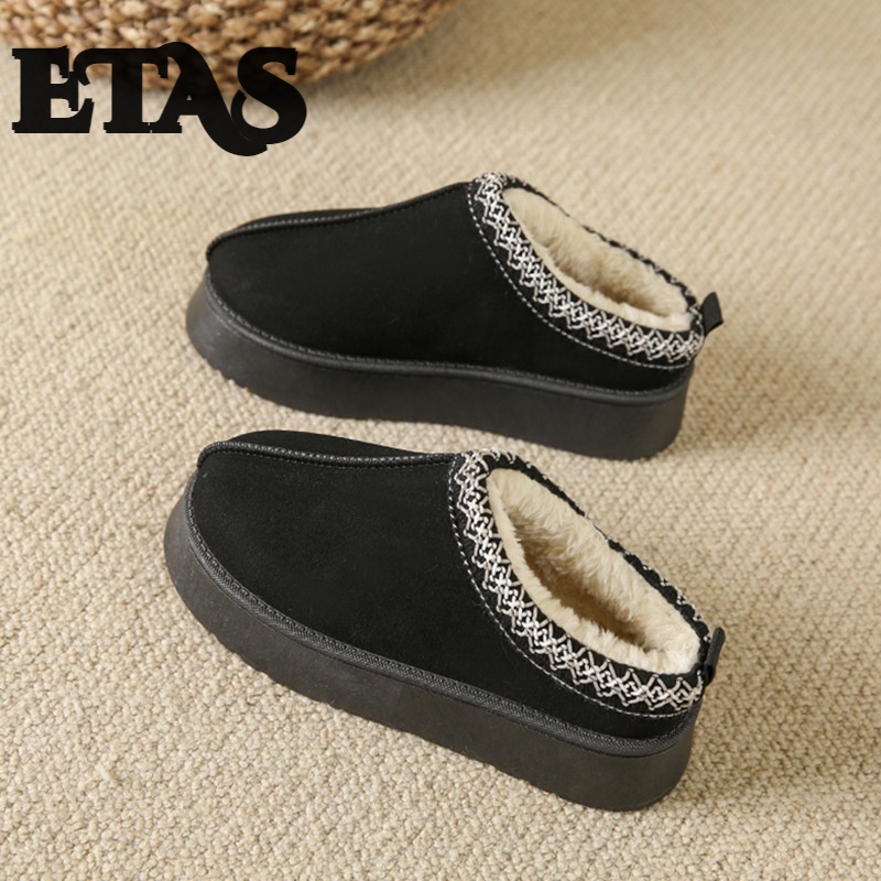 Etas Giày Bốt Lót Lông Hở Ngón Thời Trang Mới Cho Nữ