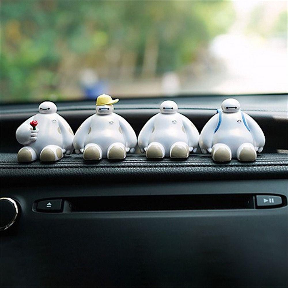 Mmluck baymax Đồ Chơi Mô Hình robot big hero Hoạt Hình Thủ Công Trang Trí Xe Hơi